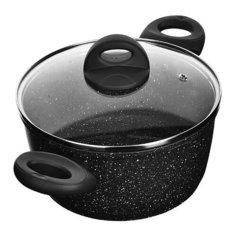 Кастрюля литая алюм. 3,3л 22см с. кр мрамор/крошка MayerBoch 25082 KSMB-25082