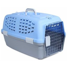 Переноска SH3661 для животных М, голубая, 550х350х320мм Triol