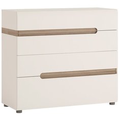 Комоды в гостиную Anrex Комод 4S/TYP 44, LINATE ,цвет белый/сонома трюфель