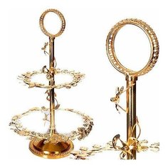 Конфетница 2х ярус. Ванесса- премиум Loraine 30422 KSMB-30422