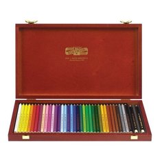 Карандаши цветные KOH-I-NOOR "Polycolor", 36 цветов, грифель 3,8 мм, заточенные, деревянный ящик, 3895036001DK