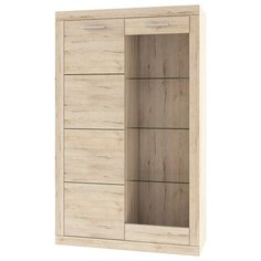Шкаф-витрины Anrex Шкаф комбинированный 1V1D OSKAR , цвет дуб Санремо
