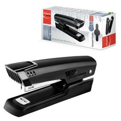 Степлер №24/6, 26/6 металлический MAPED (Франция) "Essentials Metal", до 25 листов, черный, 354311