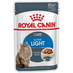 Влажный корм для кошек Royal Canin Ultra Light 12 шт. х 85 г (кусочки в соусе)