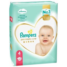 Подгузники Pampers Premium Care, размер 4, 37 шт, 9-14 кг