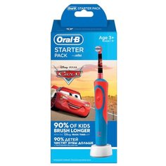 Детская аккумуляторная электрическая зубная щетка "Oral- B Kids Stages Power. Тачки. Starter Pack