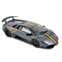 Легковой автомобиль Rastar Lamborghini Superveloce LP670-4 (38901) 1:14 33 см черный/желтый/серый