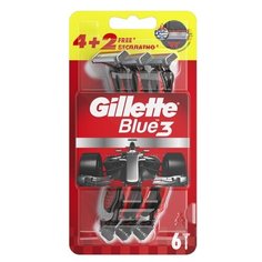Бритвенный станок Gillette Blue3 Nitro, 4+2 шт