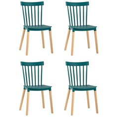 Стул для кухни Field, пластик темно- бирюзовый(комплект 4 шт) Stool Group