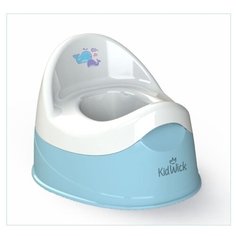 Горшок туалетный Kidwick МП Дуэт, голубой/белый, 24*30*35 см, KW100204