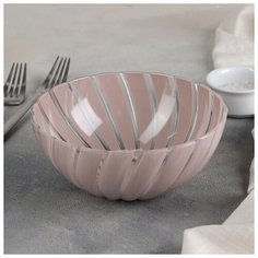 Салатник "Грация" 0,8л круглый, цвет бежевый 4777938 Alternativa