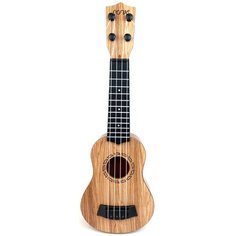 Детский музыкальный инструмент гитара Ukulele 202-7, 4 струны, 38 см, светло- коричневая Play Smart