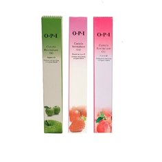 Масло карандаш для кутикулы OPI, набор из 3 штук, вкусы: Яблоко, Клубника, Персик