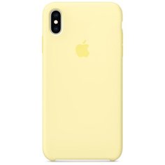 Чехол-накладка Apple силиконовый для iPhone XS Max лимонный крем