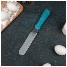 Лопатка- палетка "Космос" с пластик ручкой, прямая, 27х3х1 см, раб часть 15 см (6") 4708557 Сима ленд