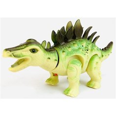 Интерактивная игрушка Динозавр Dino Space, Стегозавр 804 c подсветкой, ходит, рычит, подвижные голова, хвост, 28х13х9 см Dinosaurs Island Toys