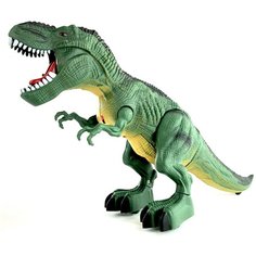 Интерактивная игрушка динозавр Тираннозавр Dinosaurs Island 807 Тирекс, ходит, рычит, глаза и пасть светятся, 27х16х9 см