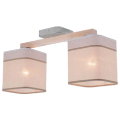 Потолочный светильник TK Lighting 1917 Nadia White 2, E27, 120 Вт, кол-во ламп: 2 шт., цвет арматуры: бежевый, цвет плафона: бежевый