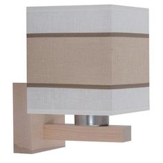 Настенный светильник TK Lighting 560 Lea White, E27, 60 Вт, кол-во ламп: 1 шт., цвет арматуры: серебристый, цвет плафона: бежевый