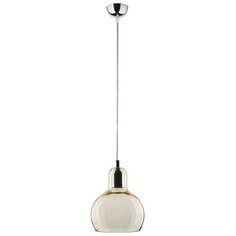 Потолочный светильник TK Lighting 601 Mango 1, E27, 60 Вт, кол-во ламп: 1 шт., цвет арматуры: хром, цвет плафона: бежевый