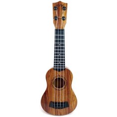 Детский музыкальный инструмент гитара Ukulele 202-7, 4 струны, 38 см коричневая Play Smart