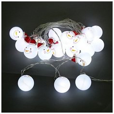 Гирлянда светодиодная длиной 4,8м, 20 насадоr , прозрачный провод Sneha