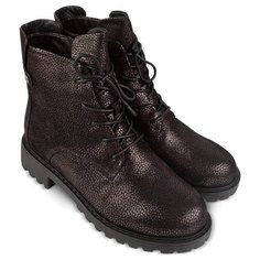 Ботинки женские VALLEY, цвет черный+золотой, размер 36