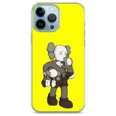 Силиконовый чехол "Кукла KAWS" на Apple iPhone 13 Pro Max / Айфон 13 Про Макс Case Place