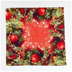 Набор салфеток; Мелодия рождества; Размер: 40 х 40 (2 шт) Сирень