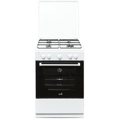 Плита газовая CEZARIS ПГ 3200-05 белый (крышка, розжиг, подсветка)