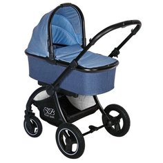 Универсальная коляска SWEET BABY Cupola (2 в 1), blue, цвет шасси: черный