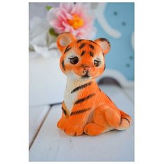 Силиконовая форма для мыла «Тигрёнок сидит Сима ленд
