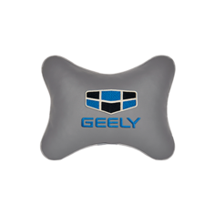 Подушка на подголовник экокожа L. Grey с логотипом автомобиля GEELY Vital Technologies
