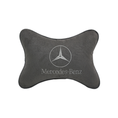 Подушка на подголовник алькантара D. Grey с логотипом автомобиля MERCEDES- BENZ Vital Technologies