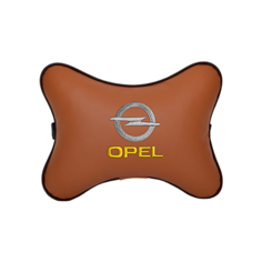 Подушка на подголовник экокожа Fox с логотипом автомобиля OPEL Vital Technologies