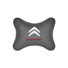 Подушка на подголовник экокожа L. Grey с логотипом автомобиля CITROEN Vital Technologies