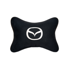 Подушка на подголовник алькантара Black с логотипом автомобиля MAZDA Vital Technologies