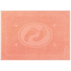 Коврик махровый для ног Morning - 50х70 - Цвет 13-1510 - коралловый Cleanelly