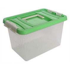 Martika Контейнер 10 л C207П, 23.2x34.8 см, прозрачный/зеленый