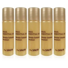 The saem snail essential ex wrinkle solution emulsion - sample Антивозрастная улиточная эмульсия для лица премиум- класса