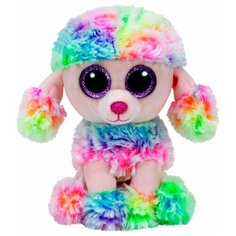 Мягкая игрушка TY Beanie boos Пудель Rainbow 15 см