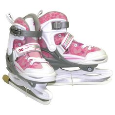 Коньки ледовые раздвижные Explore Deluxe 38-41 pink