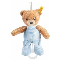 Мягкая игрушка Steiff Sleep Well Bear Music Box blue (Штайф Мишка Крепкий сон с музыкальной шкатулкой голубой 20 см)
