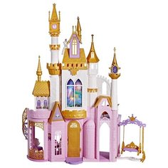 Hasbro DISNEY PRINCESS Набор игровой Принцессы Дисней Праздничный замок F1059, белый/розовый/золотой