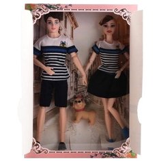 Куклы "Семья" с собачкой Игротрейд