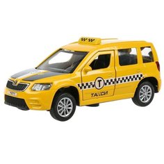Машина металлическая Технопарк "Skoda Yeti. Такси" 12 см, свет- звук