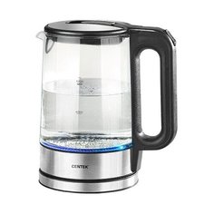Чайник CENTEK CT-0032 1,7л, прозрачный/серебристый