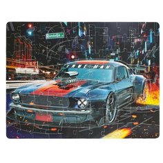 Puzzle Time Пазлы светящиеся «Ночные гонки», 88 деталей