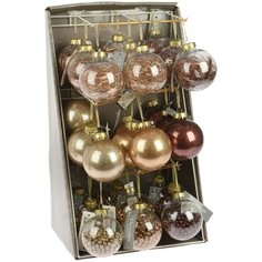 Набор пластиковых шаров Биссер в розовой дымке 80 мм., 27 шт., Koopman (AWR100510)