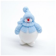 Силиконовая форма для мыла Снеговик пухлик мини 3D 5181934 Сима ленд